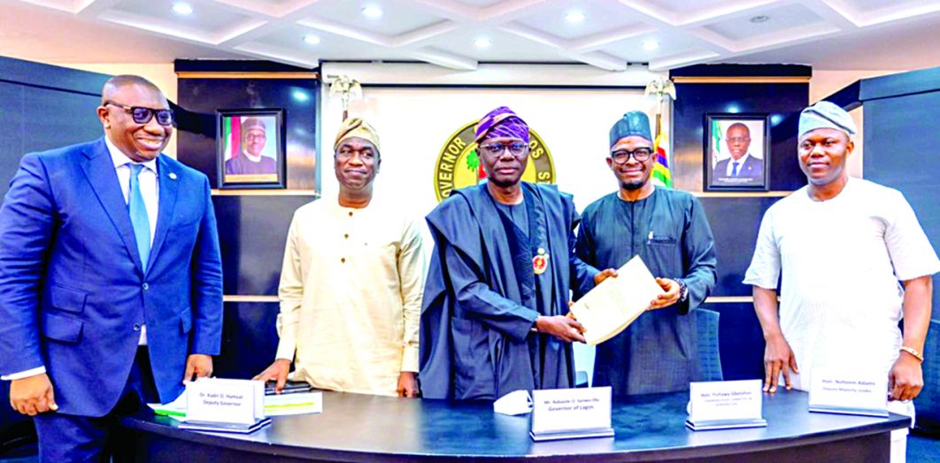Budget signing 1062x523 1 Sanwo-Olu signs 2022 Budget Of N1.76 Trn into law