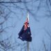 FILE PHOTO: An Australian flag is pictured at its embassy. REUTERS/Jason Lee