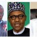 A photo combination of ASUU President, Emmanuel Osodeke, President Muhammadu Buhari and Minister of Education, Adamu Adamu.