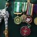 [FILE] Medals of Honour are seen on a soldier at the National Military Arcade during the commemoration of Armed Forces Remembrance Day in Abuja, Nigeria on January 15, 2022. (Photo by Kola SULAIMON / AFP)