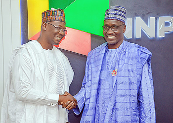Nasarawa State Governor Abdullahi Sule and CEO, NNPC Ltd Mele Kyari in Abuja on January 13th, 2023. Photo: Twitter/@nnpclimited