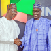 Nasarawa State Governor Abdullahi Sule and CEO, NNPC Ltd Mele Kyari in Abuja on January 13th, 2023. Photo: Twitter/@nnpclimited