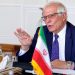 Josep Borrell, the High Representative of the European Union for Foreign Affairs and Security Policy speaks during a meeting with Iran’s Foreign Minister at the foreign ministry headquarters in Iran’s capital Tehran on June 25, 2022. – European Union foreign policy chief Josep Borrell met Iran’s top diplomat today after arriving for talks on efforts to revive the 2015 Iran nuclear deal. Borrell flew in to Tehran on Friday night for a surprise visit aimed at getting the talks back on track three months after they stalled in March amid differences between Iran and the United States. (Photo by ATTA KENARE / AFP)
