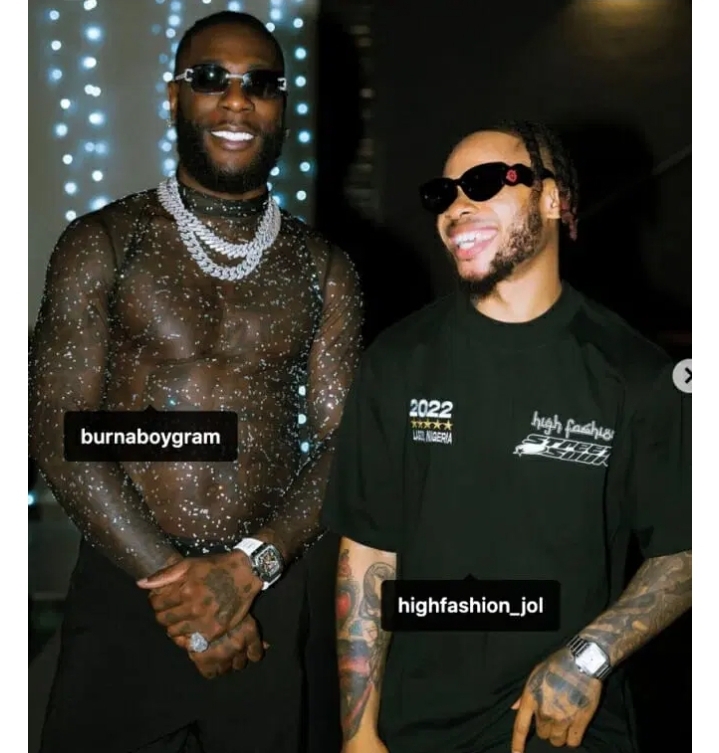 Singer, Burna Boy causes stir as he steps out on high heels
