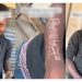 So this is love! Young pepper seller carves his girlfriend’s name on his arm (video)