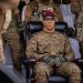 (FILES) In this file photo taken on October 15, 2022 Capitaine Ibrahim Traore, Burkina Faso’s new president, attends the ceremony for the 35th anniversary of Thomas Sankaras assassination, in Ouagadougou. – Burkina Faso’s military ruler denied on February 3, 2023 that mercenaries from Russia’s Wagner Group were active in his country even as Ouagadougou has been courted by Moscow. (Photo by OLYMPIA DE MAISMONT / AFP)