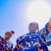 Atiku Abubakar and his running mate Ifeanyi Okowa during the PDP rally in Umuahia, Abia State.