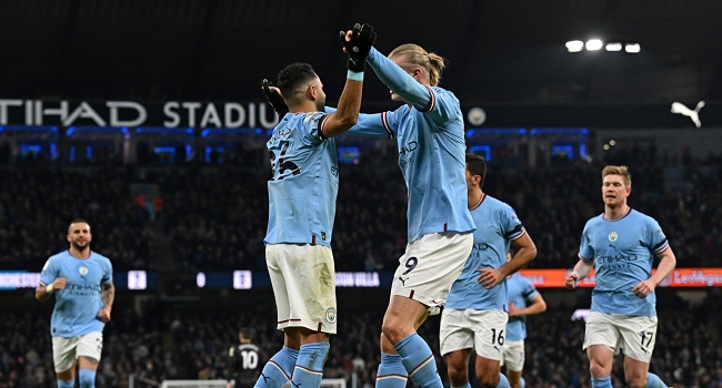 Man City Close Gap On Arsenal With Win Against Villa 1 Man City Close Gap On Arsenal With Win Against Villa