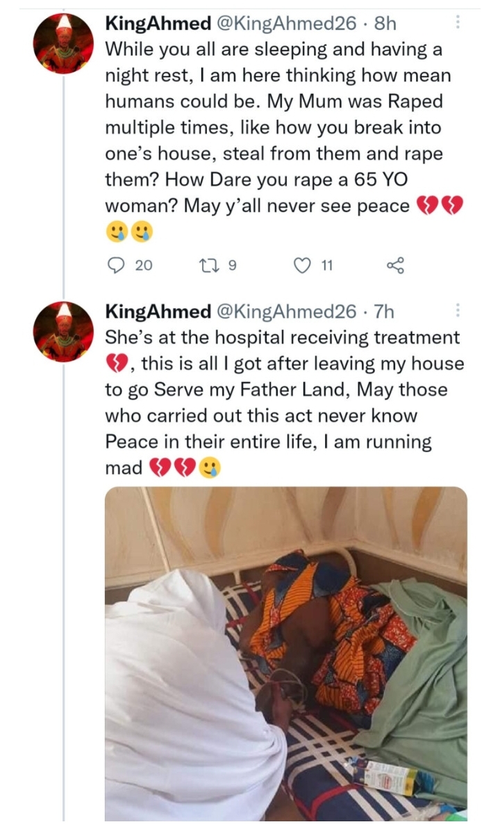 65-year-old woman dies days after she was gangraped by robbers in Kaduna