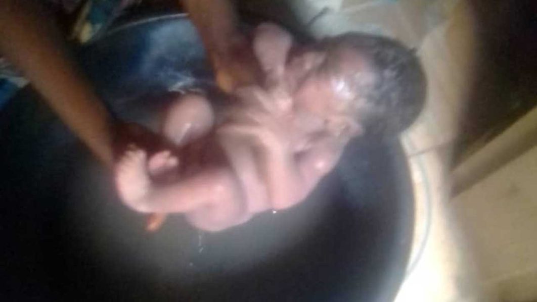 Fire service rescues newborn dumped in pit toilet