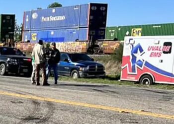 Two dead among more than dozen migrants found trapped in Texas train