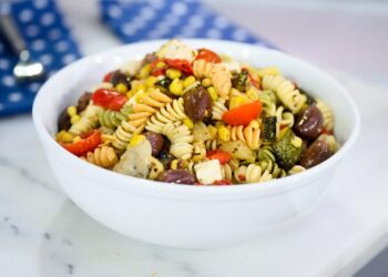abdoo grilled veggie pasta salad 1 1 1062x531 1 Grilled Vegetable Pasta Salad