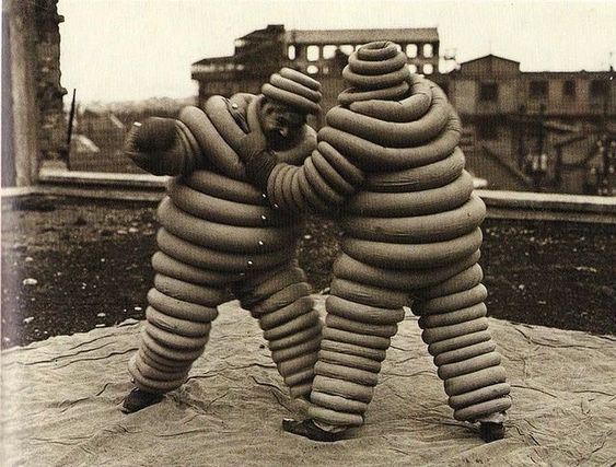 Terrifying Photos of the Original Michelin Man