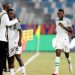 Ladan Bosso celebrates with his players against Mozambique. They face an uphill task against Uganda in the quater-finals