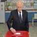 A handout picture provided by the Tunisian presidency press service shows President Kais Saied voting in a referendum on a draft constitution he put forward, at a polling station in the capital Tunis, on July 25, 2022. – The vote is seen as a referendum on Saied, whose charter would give his office nearly unchecked powers in a break with the country’s post-2011 democratic trend. (Photo by – / Tunisian Presidency / AFP) / == RESTRICTED TO EDITORIAL USE – MANDATORY CREDIT “AFP PHOTO / HO / TUNISIAN PRESIDENCY PRESS SERVICE” – NO MARKETING NO ADVERTISING CAMPAIGNS – DISTRIBUTED AS A SERVICE TO CLIENTS == – == RESTRICTED TO EDITORIAL USE – MANDATORY CREDIT “AFP PHOTO / HO / TUNISIAN PRESIDENCY PRESS SERVICE” – NO MARKETING NO ADVERTISING CAMPAIGNS – DISTRIBUTED AS A SERVICE TO CLIENTS == / ALTERNATIVE CROP