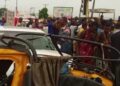 Accident scene at Iyana Ipaja on Monday, April 24, 2023.