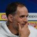 Bayern Munich’s German head coach Thomas Tuchel addresses a press conference on the eve of the UEFA Champions League quarter-final, second leg football match between Bayern Munich and Manchester City in Munich, southern Germany on April 18, 2023. (Photo by CHRISTOF STACHE / AFP)