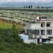 An aerial view shows a house reportedly used by suspected leader of the Islamic State group Abu Hussein al-Qurashi, in the village of Maska, north of Jindires, on May 1, 2023. – The suspected leader of the Islamic State group has been killed in Syria in an operation carried out by Turkey’s MIT intelligence agency, Turkish President Recep Tayyip Erdogan said on April 30. (Photo by Bakr ALKASEM / AFP)