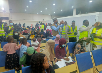 Second batch of Nigerian evacuees PHOTO: NIDCOM/ Twitter