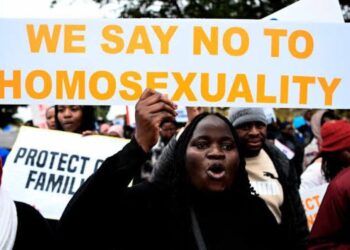 Anti-LGBTQ protest in Botswana draws hundreds