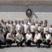 In this undated photo, Philippine Ambassador to the UAE Alfonoso A. Ver, center, second row, poses with Philippine embassy staff in Abu Dhabi. (Philippine Embassy)