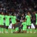 Nigeria Super Falcons players react after Desire Oparanozie missed the team’s first penalty in the penalty shoot out during the FIFA Women’s World Cup Round of 16 match at Brisbane Stadium on August 07, 2023. Photo: AFP