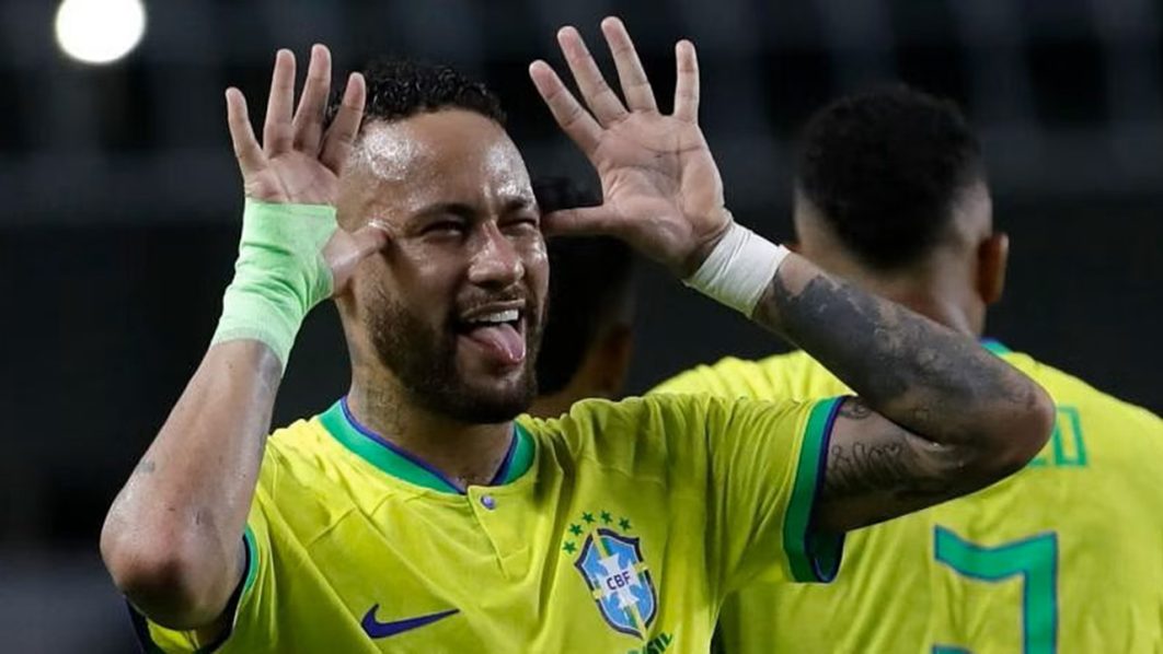 Neymar 1062x598 1 Two-goal Neymar breaks Pele’s record as Brazil crush Bolivia 5-1