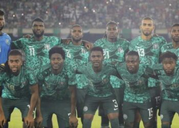 Super Eagles’ line up against the Djurtus of Guinea-Bissau during the CAF AFCON qualifier game in Abuja…on Friday