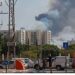 Smoke billows in Ashkelon on October 7, 2023, as barrages of rockets were fired from the Palestinian enclave into Israeli territory. (Photo by AHMAD GHARABLI / AFP)