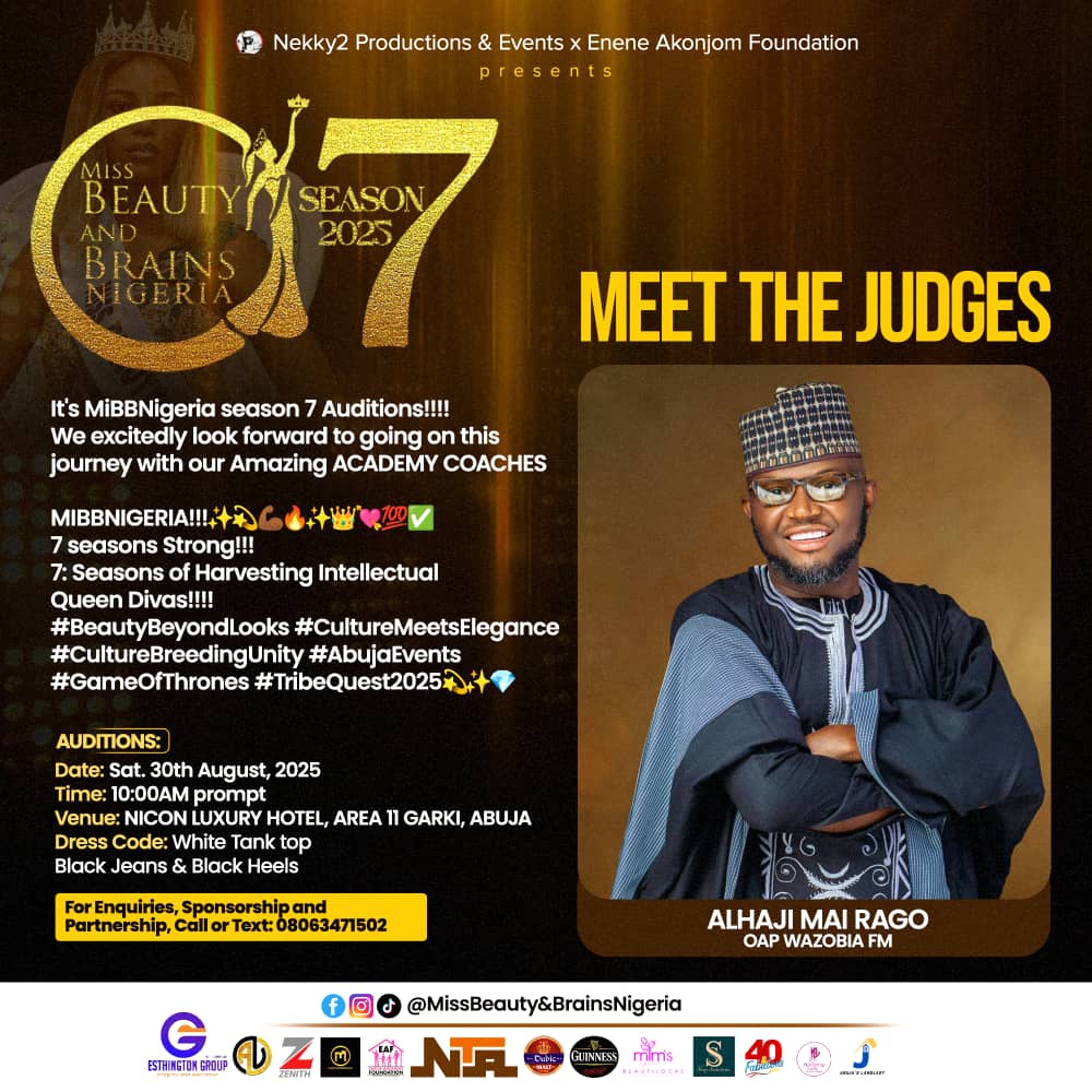 MiBBNigeria Beauty Pageant & DIVAS CHOICE AWARDS SEASON 7 UNFOLDS In the City of Abuja, Nigeria's Capital for the First Time!