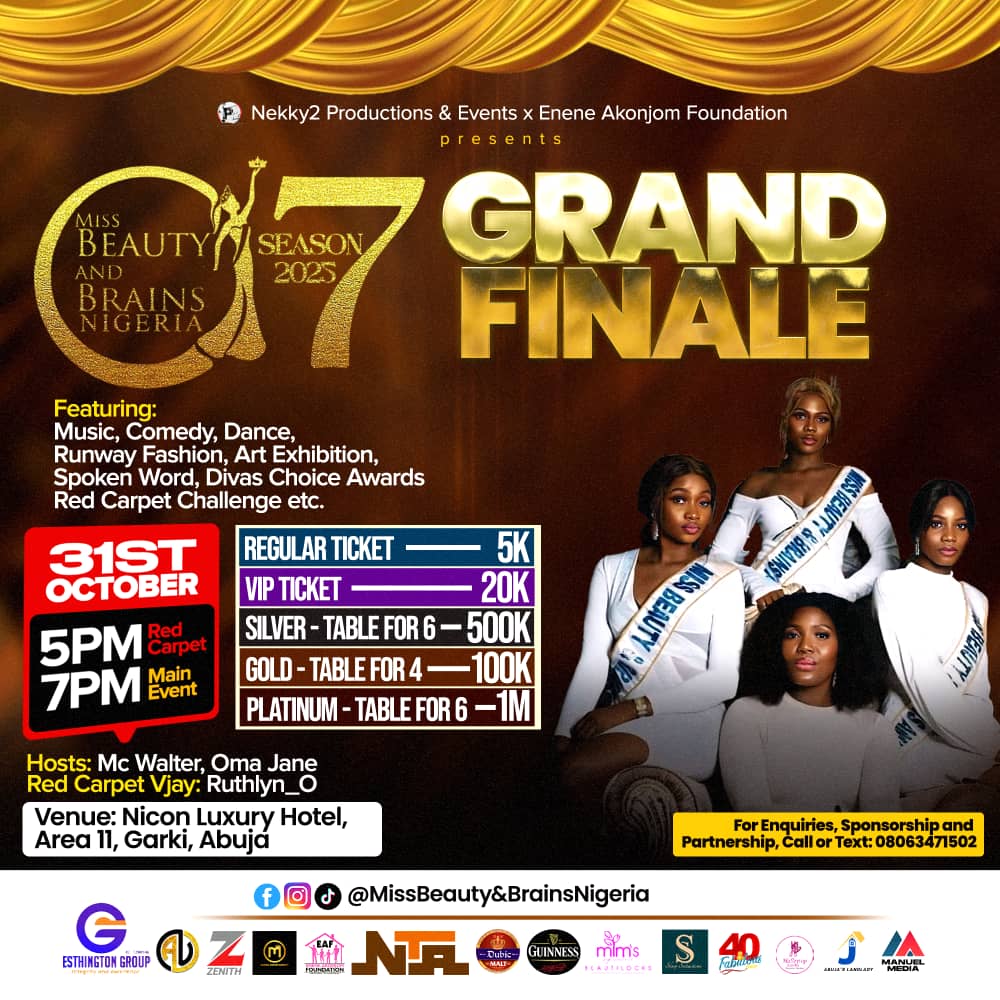 MiBBNigeria Beauty Pageant & DIVAS CHOICE AWARDS SEASON 7 UNFOLDS In the City of Abuja, Nigeria's Capital for the First Time!